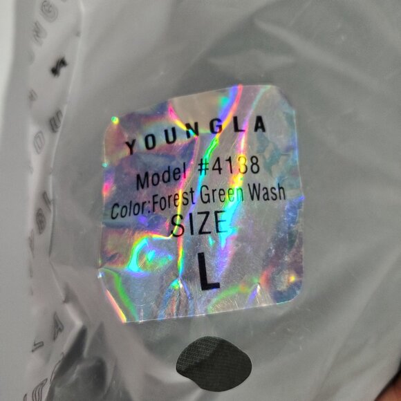 YoungLA Foundation Crop Tee Shirt Top Men Size Large NWT Short Sleeve Crewneck - Picture 11 of 16